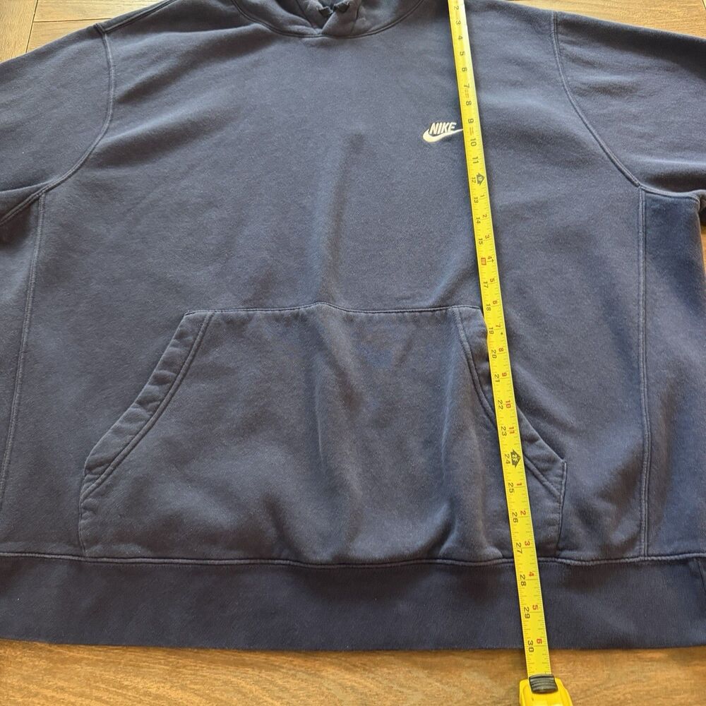 Nike Men's 3XL Navy Blue Hoodie Sweatshirt Kangaroo Pocket Pullover - Picture 11 of 13